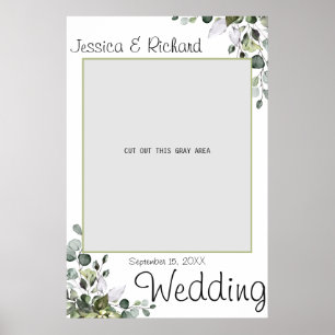 Eucalyptus Waterverf Wedding Foto Prop Poster