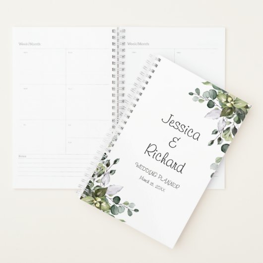 Eucalyptus Waterverf Wedding Planner (Display)