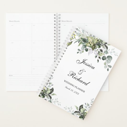 Eucalyptus Waterverf Wedding Planner (Display)