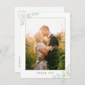 Eucalyptus Waterverf Weduwfoto Hartelijk dank Briefkaart (Voorkant / Achterkant)