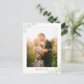 Eucalyptus Waterverf Weduwfoto Hartelijk dank Briefkaart (Staand voorkant)