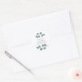 Eucalyptus-Waterverf wordt op etiketten achtergela (Envelop)