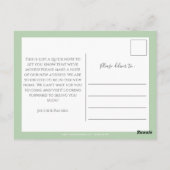 Eucalyptus We hebben een bewegende aankondiging Briefkaart (Achterkant)