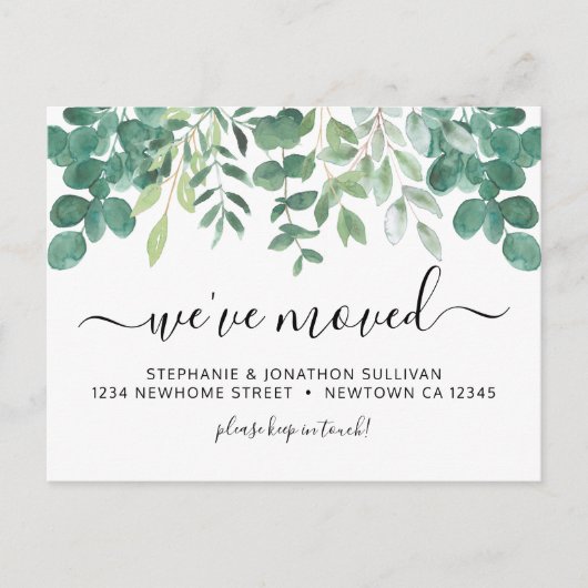 Eucalyptus We hebben het Briefkaart van de Aankond (Voorkant)