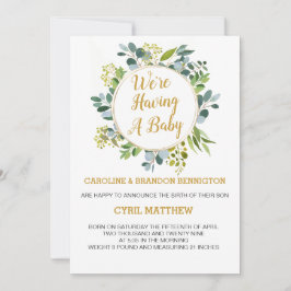 Eucalyptus, we krijgen een baby Aankondiging