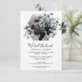 Eucalyptus We Tied The Knot Elopement Aankondiging (Staand voorkant)