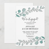 Eucalyptus | We zijn verloofd Kaart (Voorkant / Achterkant)