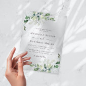 Eucalyptus Weddenschap Acryl Uitnodigingen