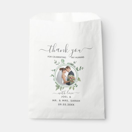 Eucalyptus Weddenschap Bedankzakje (Voorkant)