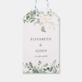 Eucalyptus Weddenschap Cadeaulabel (Voorkant)