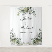 Eucalyptus Weddenschap Foto Achtergrond Bosbouw Wandkleed (Voorkant)