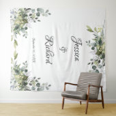 Eucalyptus Weddenschap Foto Achtergrond Bosbouw Wandkleed (In Situ (horizontaal))