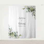 Eucalyptus Weddenschap Foto Achtergrond Bosbouw Wandkleed (Voorkant)