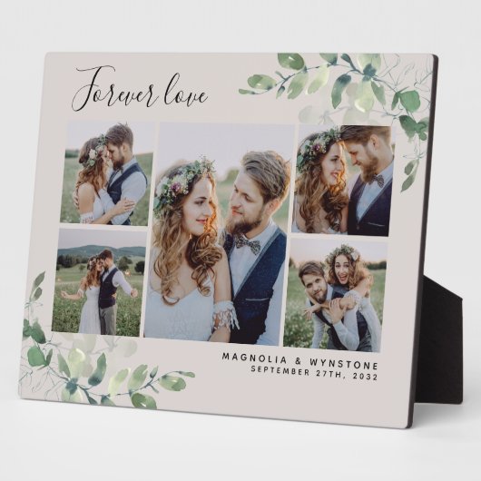 Eucalyptus Weddenschap Foto Collage Keepslag Fotoplaat (Zijkant)