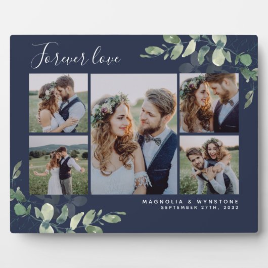 Eucalyptus Weddenschap Foto Collage Keepslag Fotoplaat (Voorkant)