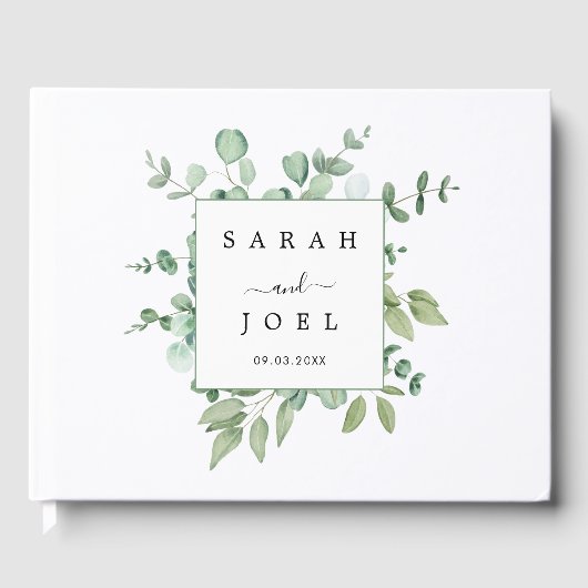 Eucalyptus Weddenschap Gastenboek (Voorkant)