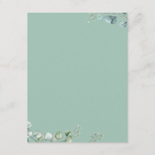 Eucalyptus Weddenschap Informatiekaartje (Achterkant)