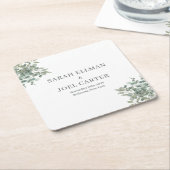 Eucalyptus Weddenschap Kartonnen Onderzetters (Schuin)