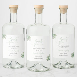 Eucalyptus Weddenschap Likeurfles Etiket