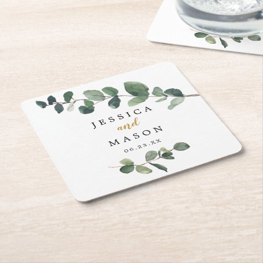 Eucalyptus Weddenschap Onderzetters (Schuin)