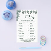 Eucalyptus Weddenschap Opvang I Spy Game Card Flyer (Enkel)