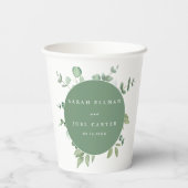 Eucalyptus Weddenschap Papieren Bekers (Achterkant)
