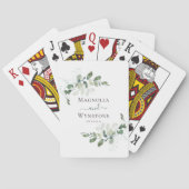 Eucalyptus Weddenschap Pokerkaarten (Achterkant)