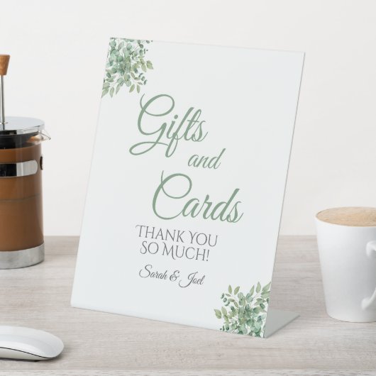 Eucalyptus Weddenschap Reclamebord Met Voetstuk (Insitu)