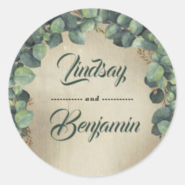 Eucalyptus Weddenschap Ronde Sticker
