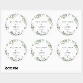 Eucalyptus Weddenschap Ronde Sticker (Vel)