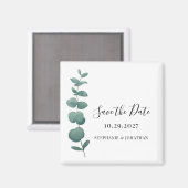 Eucalyptus Weddenschap slaat de datum op Magneet (Voorkant / Achterkant)