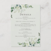 Eucalyptus Weddenschap - Sluitingskaart Informatiekaartje (Voorkant)