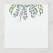 Eucalyptus Weddenschap Tabelnummer naamlijst Programmakaart (Achterkant)