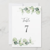 Eucalyptus Weddenschap Tafel nummer 7 (Voorkant)