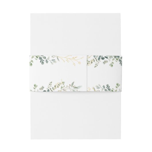 Eucalyptus Weddenschap Uitnodigingen Wikkel (Achterkant Voorbeeld)