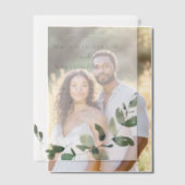 Eucalyptus Weddenschap Vellum Uitnodigingen (Offset (Koppel))