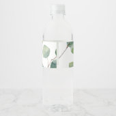 Eucalyptus Weddenschap Water Flaceletiket Waterfles Etiket (Achterkant)