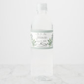 Eucalyptus Weddenschap Waterfles Etiket (Voorkant)