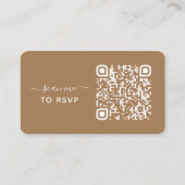 Eucalyptus Weddenschap Website QR Code RSVP Card Informatiekaartje (Achterkant)