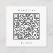 Eucalyptus Weddenschap Website QR Code RSVP Informatiekaartje (Achterkant)