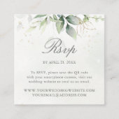 Eucalyptus Weddenschap Website QR Code RSVP Informatiekaartje (Voorkant)
