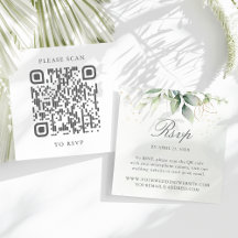 Eucalyptus Weddenschap Website QR Code RSVP
