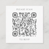 Eucalyptus Weddenschap Website QR Code RSVP Informatiekaartje (Achterkant)