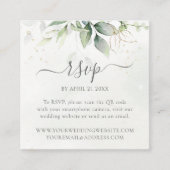 Eucalyptus Weddenschap Website QR Code RSVP Informatiekaartje (Voorkant)