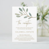 Eucalyptus Weddenschappen met gouden zegen Kaart (Staand voorkant)