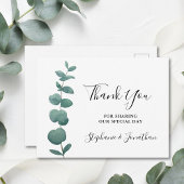 Eucalyptus Wedding Bedankt Briefkaart