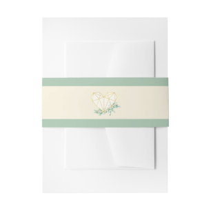 Eucalyptus Wedding Belly Band Uitnodigingen Wikkel