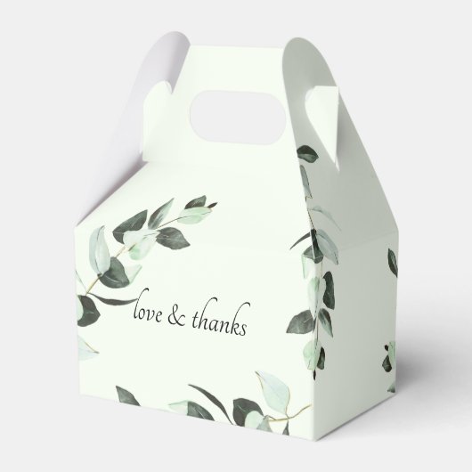 Eucalyptus Wedding Box Geschenkschachtel Bedankdoosjes (Achterkant)