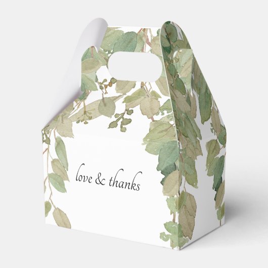 Eucalyptus Wedding Box Geschenkschachtel Bedankdoosjes (Achterkant)