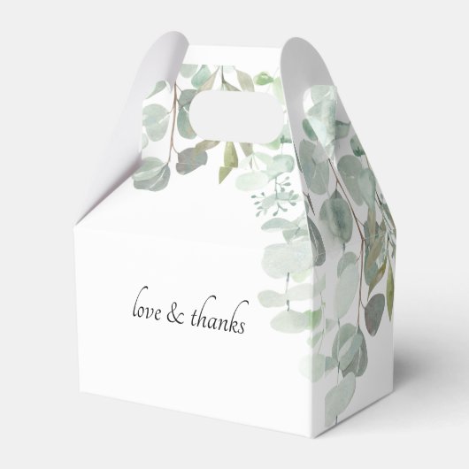 Eucalyptus Wedding Box Geschenkschachtel Bedankdoosjes (Achterkant)